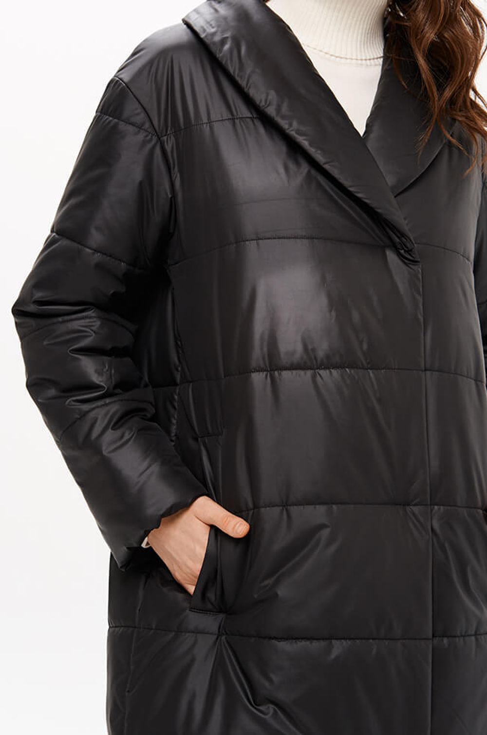 0116 Пальто женское (черный)