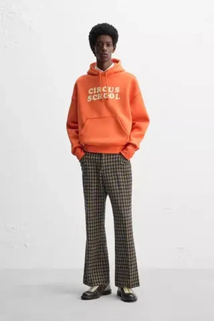 ZARA X HARRY LAMBERT ЖАККАРДОВЫЕ БРЮКИ, ТЕМНЫЙ ХАКИ