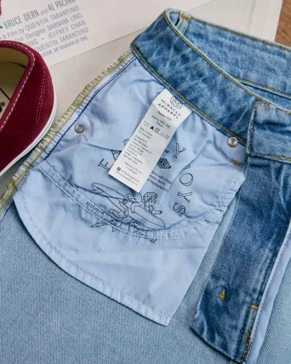 Джинсы Широкие 2360 Palazzo женские голубые - фото 10