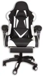 Кресло игровое Gramber А02 Экокожа черная/Экокожа белая