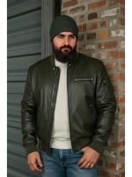 шапка вязаная теплая с отворотом стильная