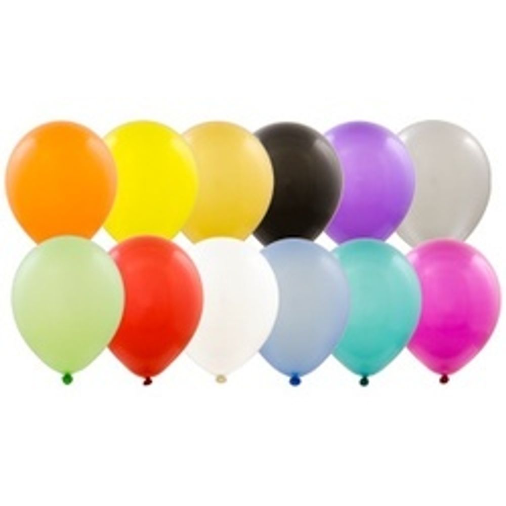 Шар (12"/30 см) Металлик ассорти 50 шт.