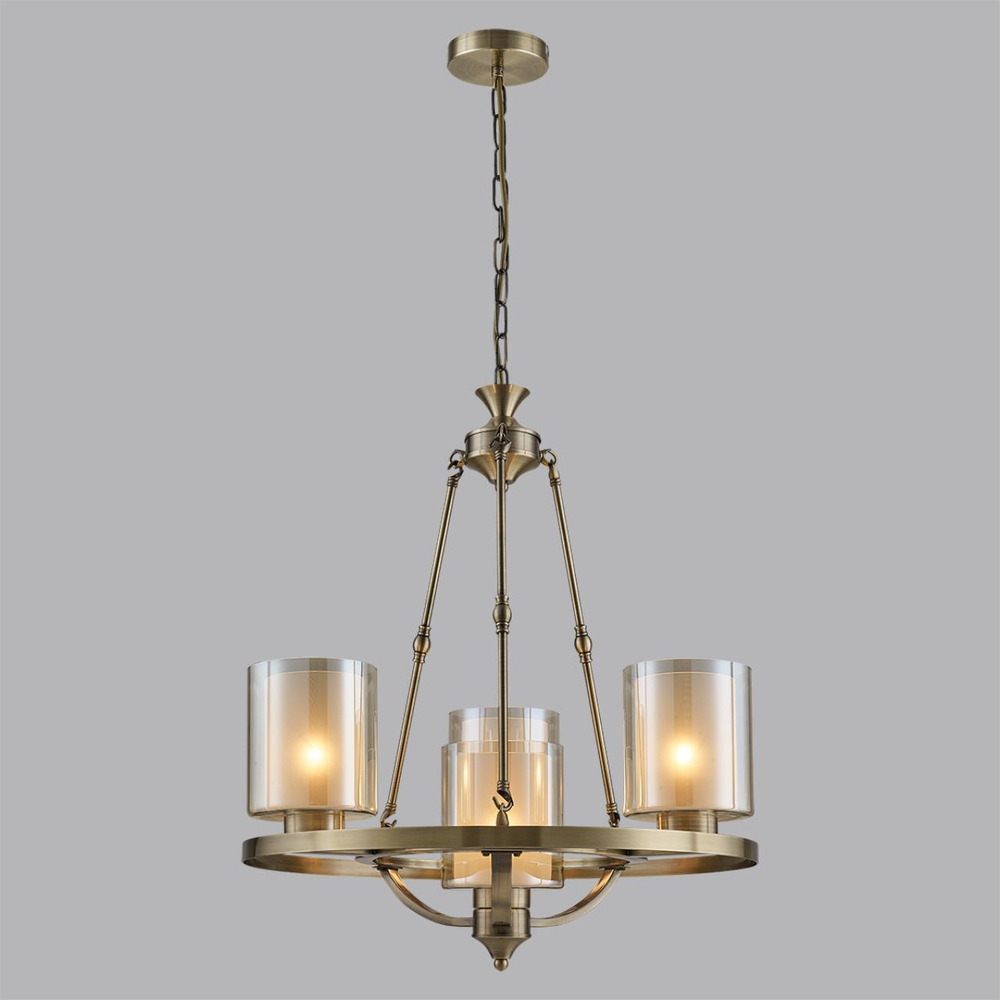 6524/4 COUNTY LN23 39 античная латунь Люстра E27 4*60W 220V RIVERLY