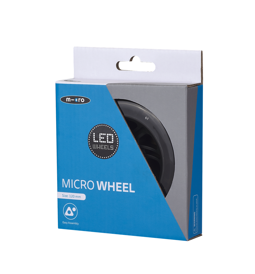 Колесо LED 120*24 мм, черный