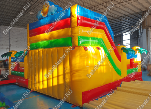 Батут "Мульти Сафари Утка"  7*6*4 м, с окнами по бокам