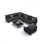 Лаунж зона угловая Ideal Patio БЕЛЛИСА С модульная маренго