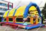 Коммерческий надувной батут "Сказочный комплекс" с крышей 2, 12,8*8*6 м