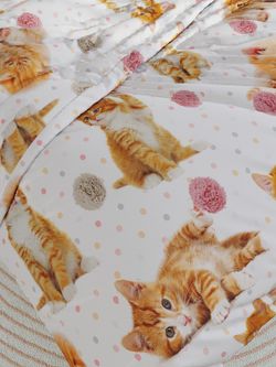 Пододеяльник Сказка "Котята" 1,5-спальный на молнии 145х215 см