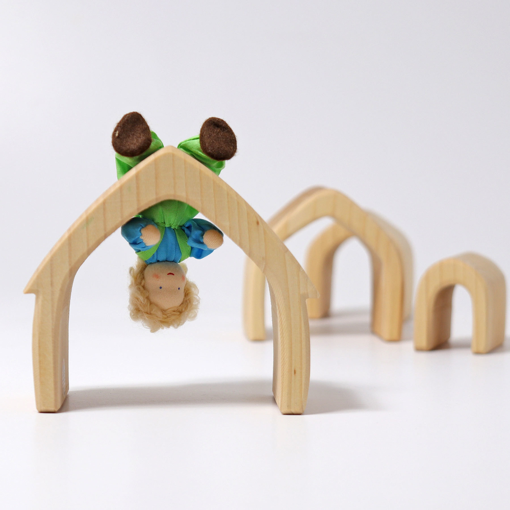 Вальдорфская кукла "Мальчик со светлыми волосами", 13 см