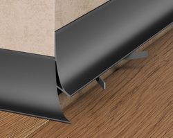 Щелевой плинтус Pro Design Corner L 584 черный, 2700x15,5x30 мм