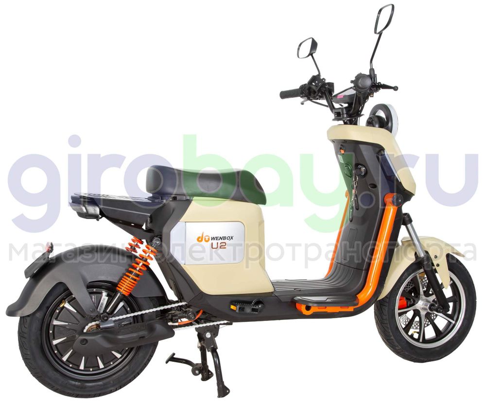 Электроскутер WENBOX U2 1500W (60V/45Ah) - Бежевый фото №8