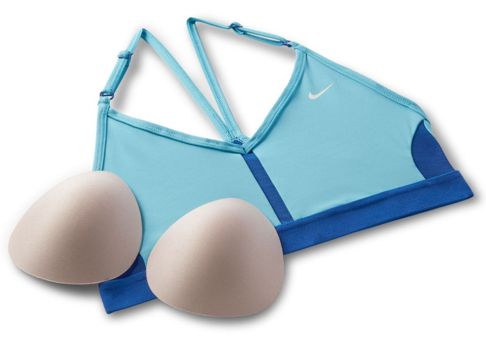 ТОП теннисный Nike Indy Bra V-Neck - baltic blue/game royal/game royal/white