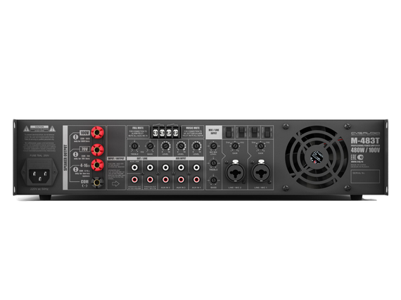 CVGAUDIO M-483T профессиональный микшер-усилитель, мощность 480W/100V