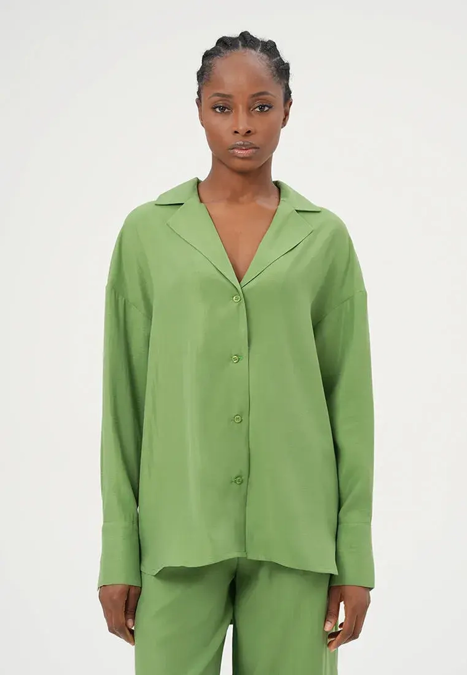 Удлинённая рубашка из модала