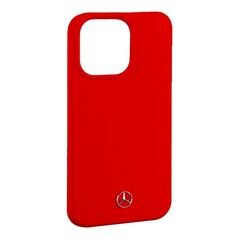 Силиконовый чехол Mercedes-Benz для iPhone 13 Mini (Красный)