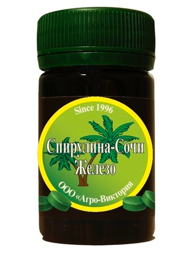 СПИРУЛИНА СОЧИ С ЖЕЛЕЗОМ 60 ТАБЛ