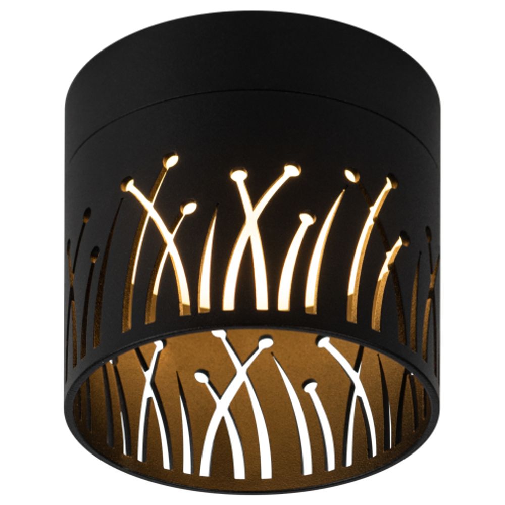 Светильник настенно-потолочный спот ЭРА OL54 BK под лампу GX53 черный IP20