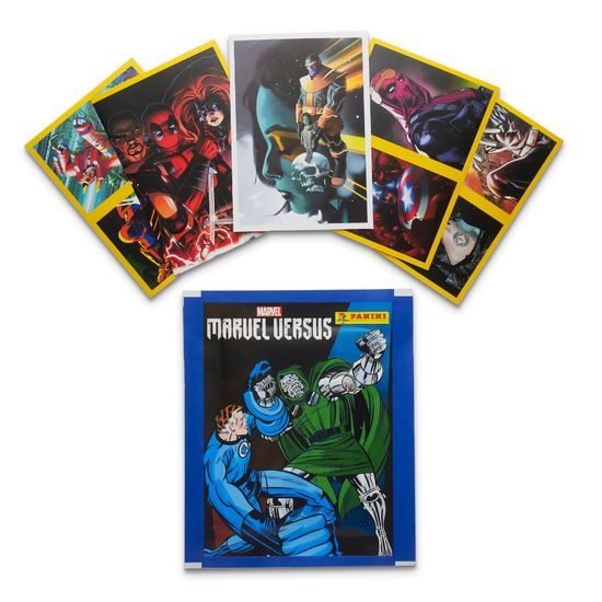 Пакетик наклеек Panini "MARVEL VERSUS" (в пакетике 5 наклеек)