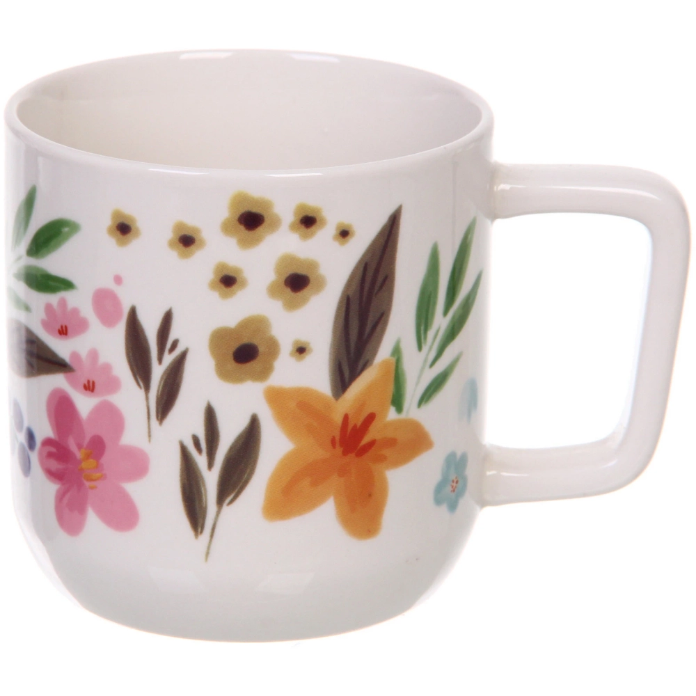 Кружка керамическая 390мл «Цветочный рай», микс рисунков