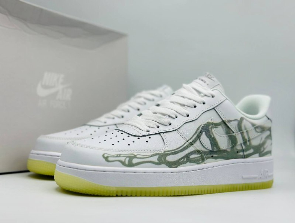 Мужские кроссовки NIKE AIR FORCE 1 LOW SKELETON WHITE