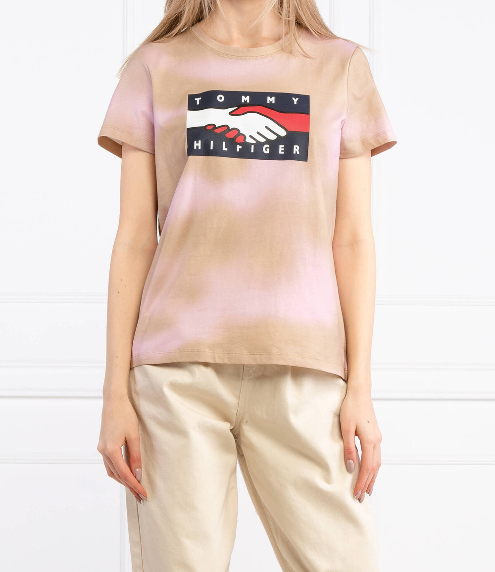 футболка Tommy Hilfiger - розовый(WW0WW32327)