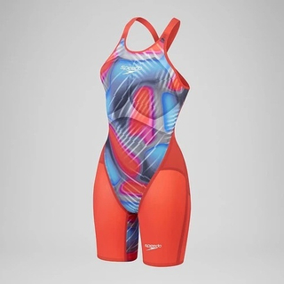 SPEEDO LZR PURE VALOR 2.0 OPENBACK KNEESKIN RED/BLUE