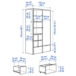 Платяной шкаф  - VIHALS IKEA/ ВИХАЛС ИКЕА, 122x59x216 см, белый