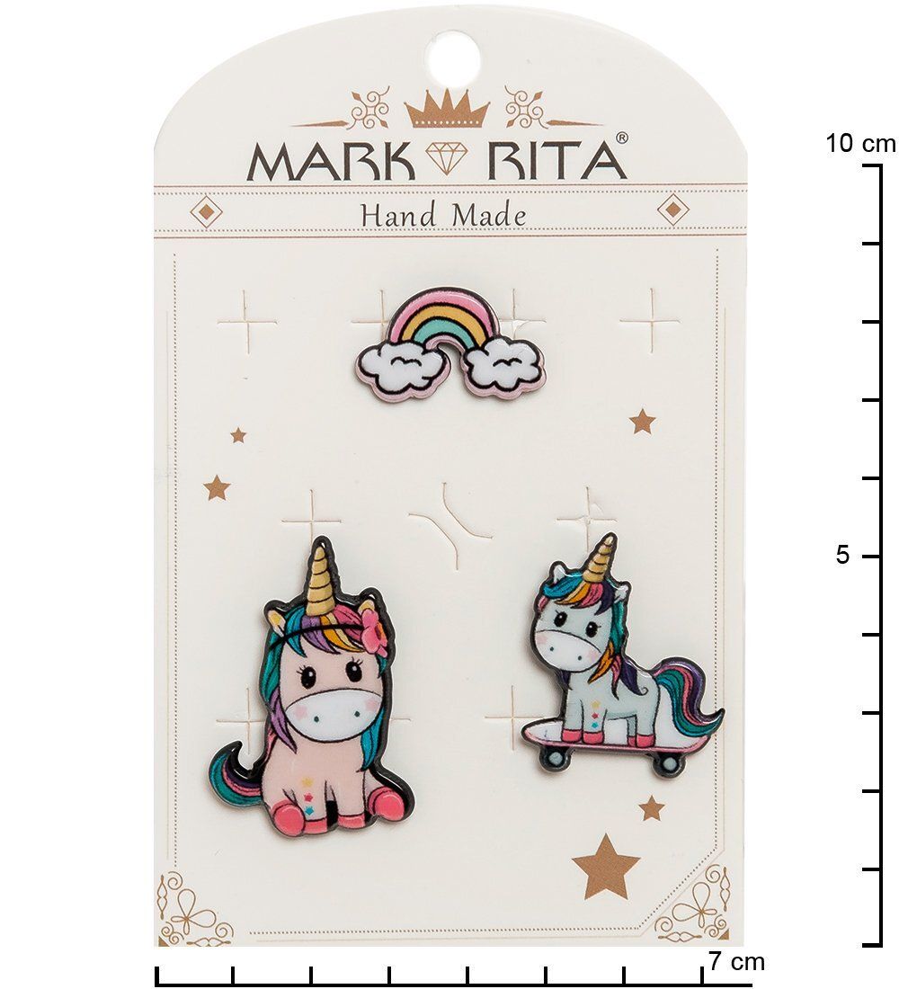 MR-108 Н-р брошей с цанговым зажимом бабочка «Мечты» Mark Rita