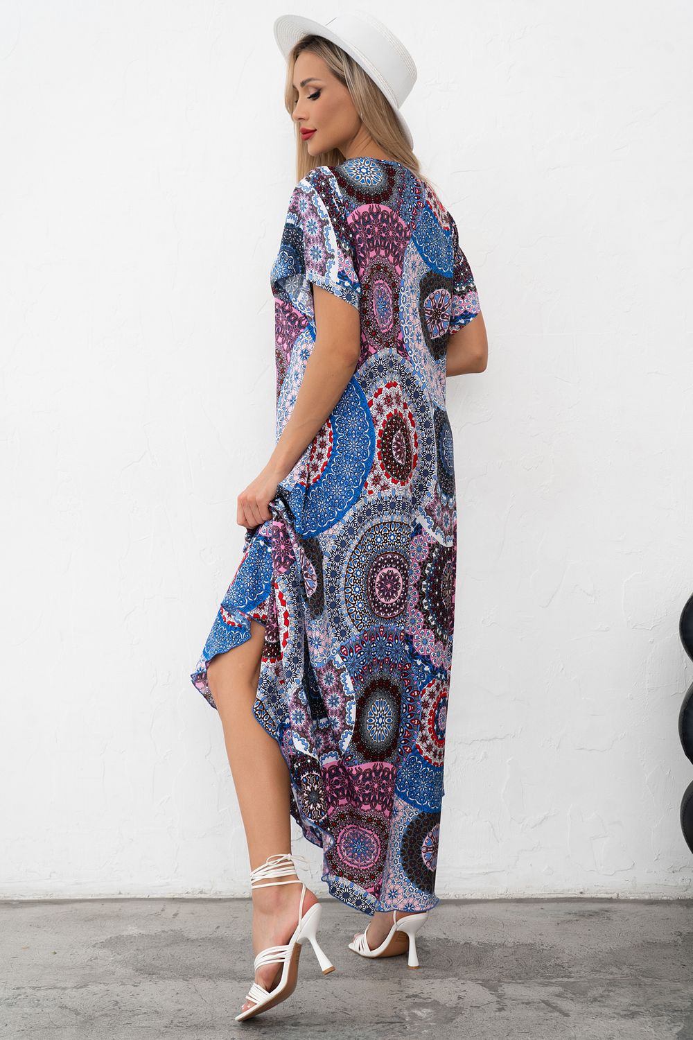 Платье Магия лета (голубой/розовый) Р11-867/18 Nikol (Акция)