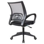 Кресло оператора Helmi HL-M95 R (695) "Airy", спинка сетка серая/сиденье ткань TW черная, пиастра