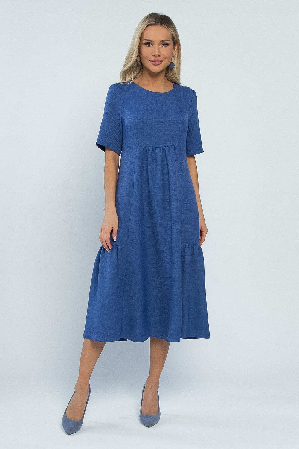 Платье Воздушный поцелуй (джинс) П13491-18М LT Collection