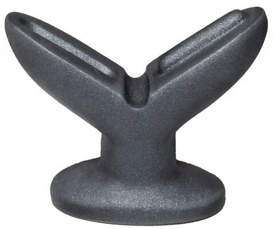 Анально-вагинальный плаг A blooming tulip М+ (Цвет: черный)