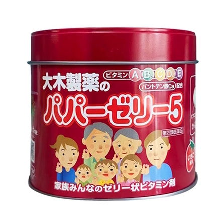 Витамины жевательные желе OHKI Papa Jelly 5 со вкусом клубники