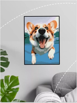 Картина по номерам Корги