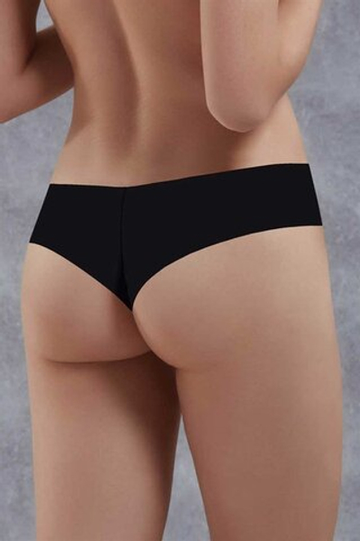 Бесшовные трусики-бразилиана Doreanse Invisible (Размер: S) (Цвет: черный)