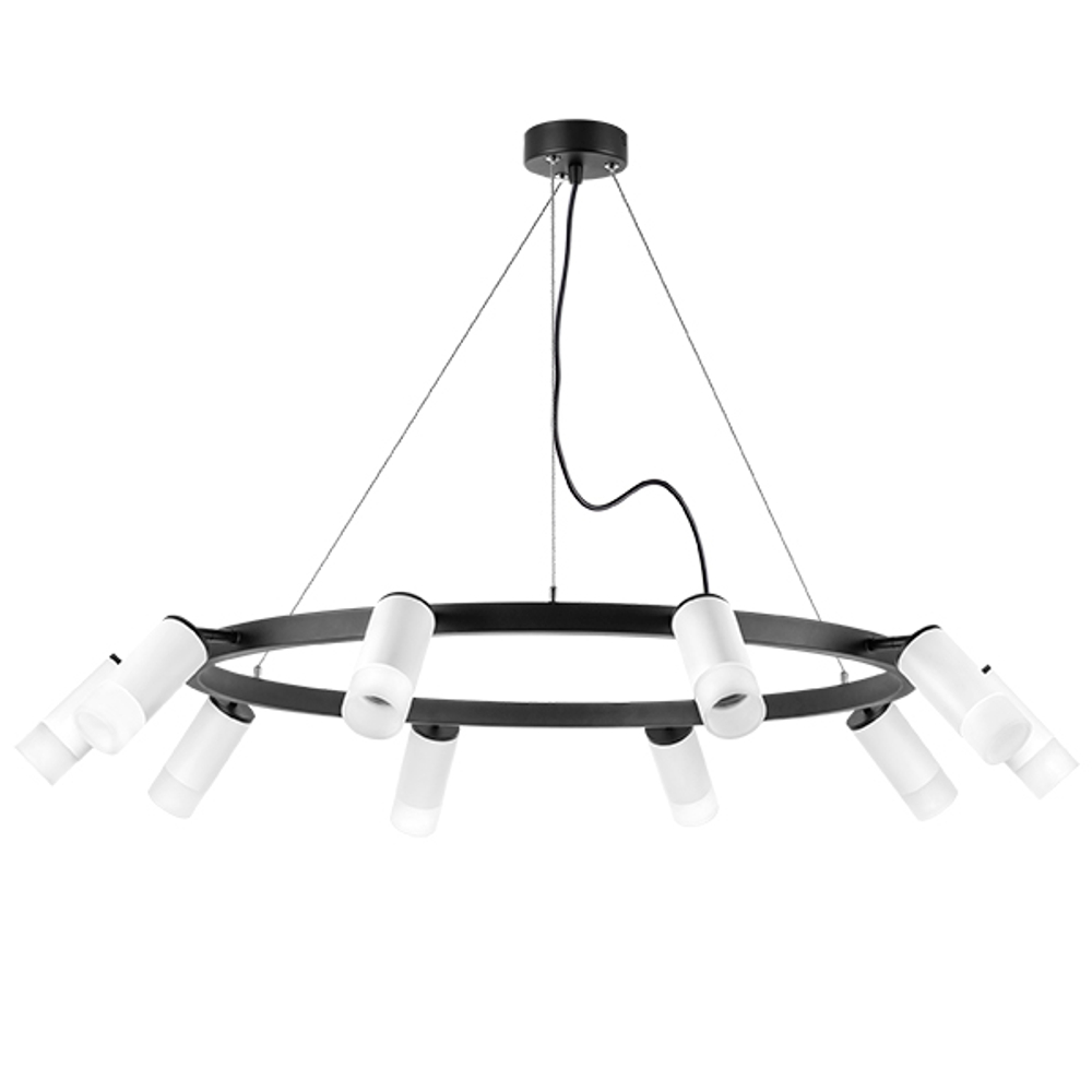 LR0203601 Светильник RULLO 10х50W GU10 ЧЕРНЫЙ/БЕЛЫЙ (571020+214436-10+202431-10)