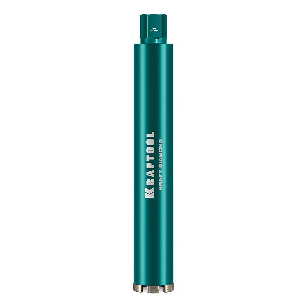KRAFTOOL DIAMOND 72 мм (450 мм, 1 1/4″, лазерная сварка, сухое сверление с микроударом), алмазная коронка по железобетону (29825-072)