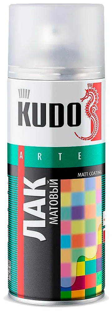 Лак аэрозоль унив. акриловый матовый KU-9004 KUDO 520 мл