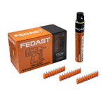 Гвозди 3.0*16 мм для монтажного пистолета с кованым наконечником (1000 шт/уп + газовый баллон) FEDAST