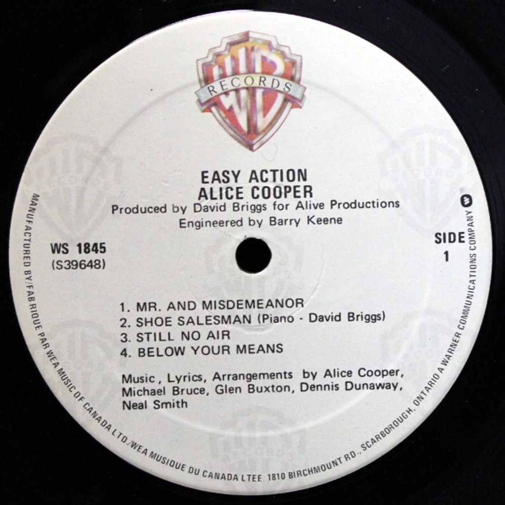Alice Cooper / Easy Action (LP)