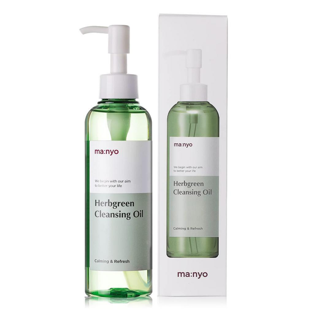 Manyo Herb Green Cleansing Oil гидрофильное масло на основе комплекса трав