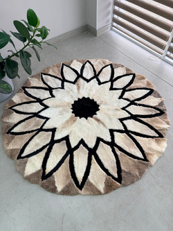 Ковер шкура натуральная овчина меховой