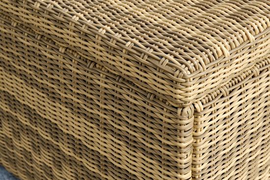 "Порту" сундук водонепроницаемый из искусственного ротанга, цвет соломенный