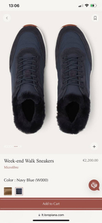 Зимние кроссовки Loro Piana Week End Walk