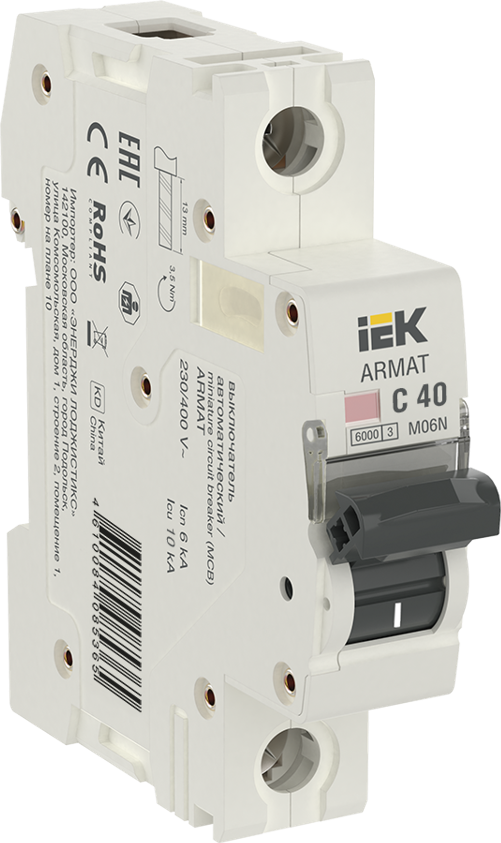 ARMAT Автоматический выключатель M06N 1P C 40А IEK