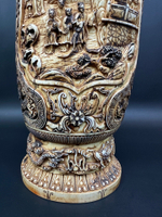 Монументальная резная ваза из кости