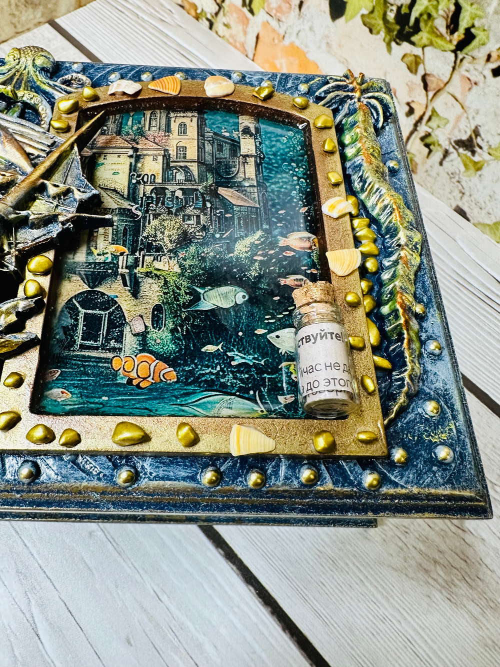 Шкатулка-комод "Затонувший корабль"