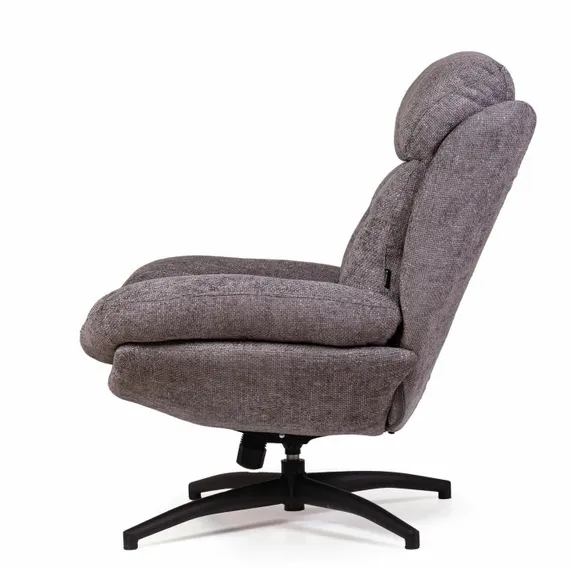 Кресло-качалка с оттоманкой Magnus, серое