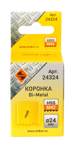 Коронка Bi-Metal Ф24 мм М42