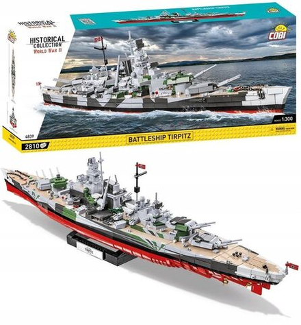 Конструктор пластиковый Cobi Battleship Tirpitz - Линкор Тирпиц - 2810эл. - Коби 4839